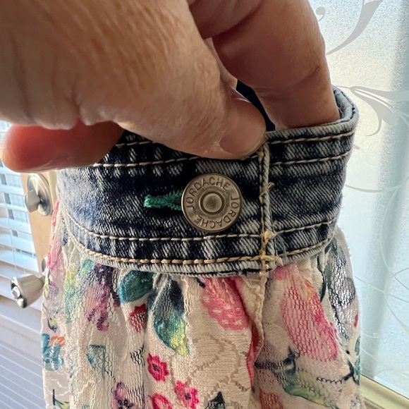 Jordache girls size M (7-8) overall lace skirt dress. Skirt has lining. - Picture 5 of 9